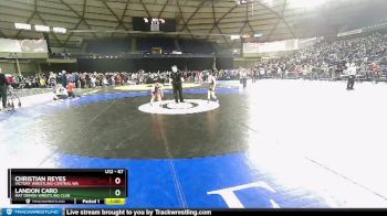 67 lbs Champ. Round 1 - Christian Reyes, Victory Wrestling-Central WA vs Landon Caro, Mat Demon Wrestling Club