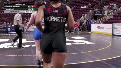 155 lbs First Round - Trinity Webster, Hickory-G vs Juliet Alt, Chestnut Ridge-G