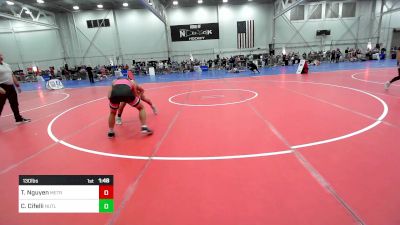 130 lbs Consi Of 4 - Thomas Nguyen, Metrowest United vs Christopher Cifelli, Nutley High School/ Olympic Wrestling Club