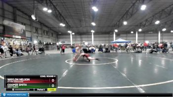 100 lbs Cons. Round 4 - Waylon Nelson, CV USA Wrestling vs Cooper Smith, West Minico