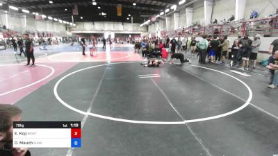 78 kg Consolation - Eli Kop, Montezuma Cortez WC vs Davin Mauch, Sunkids