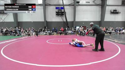 14U Boys Festival FS FS - 92 lbs Champ. Round 1 - Peyton Thomas, Thunder Mountain Wrestling Club vs Joshua Eller, Team Aggression Wrestling Club