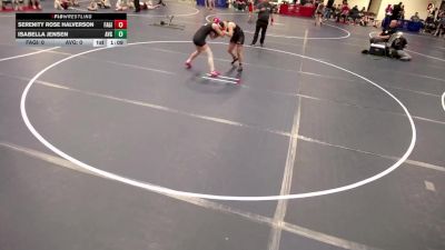 Girls K-8 - 135 Isabella Jensen, Apple Valley-Girls vs Serenity Rose Halverson, Farmville-Girls