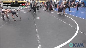 58 lbs Semifinal - Creed Long, Chickasha Youth Wrestling vs Baker James, Jacket Wrestling Club