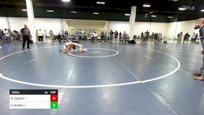 100 lbs Round Of 16 - Asher Cabral, FL vs Jack Anello, NJ