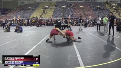 160 lbs Quarters & 1st Wb (16 Team) - Cheyenne Bowman, King University vs Gretchen Donally, Colorado Mesa University