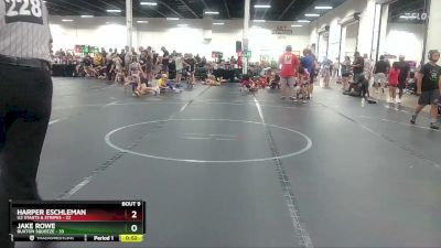 92 lbs Round 3 (6 Team) - Harper Eschleman, U2 Starts & Stripes vs Jake Rowe, Buxton Squeeze