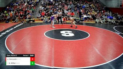 114 lbs Cons. Round 2 - Ayden Miller, Baldwin Hs vs Josh Hancock, Bentworth Hs