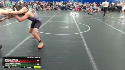 84 lbs Finals (2 Team) - William Szarek, Ohio Gold 10k vs James Danko, Donahue WA Black