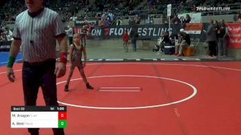 52 lbs Consolation - Mathias Aragon, Claremore vs Ayo Bear, Mojo Grappling