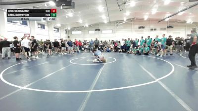 125 lbs Final - Wes Slingland, Blue Water Sturgeon - HS vs Ezra Gowatski, Patriot USA Wrestling Club - HS