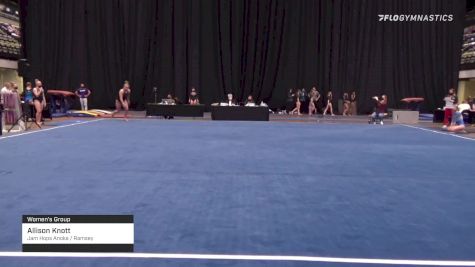 Allison Knott - Women's Group, Jam Hops Anoka / Ramsey - 2021 Women's Xcel Region 4 Championships