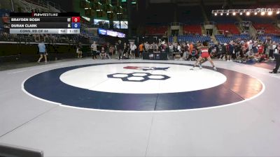 132 lbs Cons. Rd Of 64 - Brayden Bosh, UT vs Duran Clark, AL