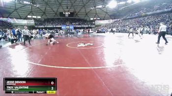 4A 126 lbs Cons. Round 3 - Troy Valentine, Lake Stevens vs Jesse Denson, Sunnyside