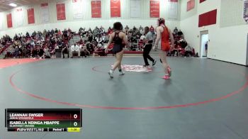 130 lbs Semifinal - Isabella Ndinga Mbappe, Olentangy Orange vs Leannah Swiger, Akron Springfield