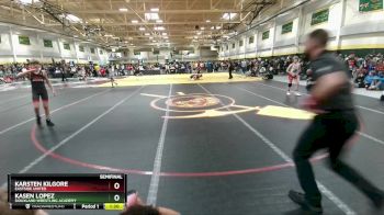 95 lbs Semifinal - Karsten Kilgore, Eastside United vs Kasen Lopez, Siouxland Wrestling Academy