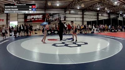 61 kg Champ. Round 2 - David Fielder, Yellowjacket Wrestling Club vs Blaine Frazier, Indiana RTC