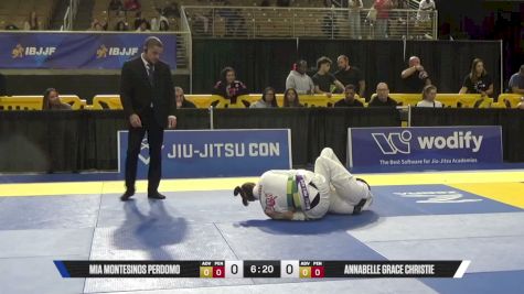 Annabelle Grace Christie vs Mia Montesinos Perdomo 2026 Pan Jiu Jitsu IBJJF Championship