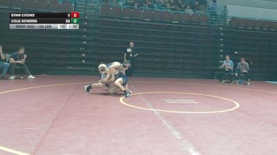 138 lbs Consi Of 4 - Evan Coons, Fountain Inn vs Cole Sowers, Hilton Head