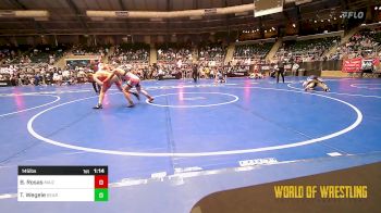 145 lbs Semifinal - Baron Rosas, Maize Wrestling Club vs Traycen Wegele, Bear Cave