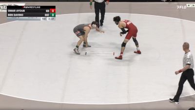 133 lbs Semis & 3rd Wb (16 Team) - Ben Davino, Ohio State vs Omar Ayoub, Nebraska