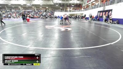 285 lbs Cons. Round 1 - Grant Baber, Oklahoma City vs Christopher York, Missouri Valley