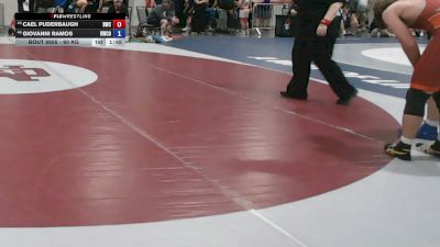 60 kg Cons. Rd Of 64 - Cael Puderbaugh, Bobcat Wrestling Club vs Giovanni Ramos, Roughneck Wrestling Club Of South Tulsa