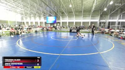 106 lbs Round 2 (8 Team) - Trexden Olsen, Utah Black vs Drew Brinkmeier, Texas Red