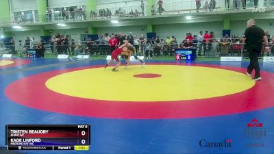 55kg Cons. Round 1 - Tristen Beaudry, Rhino WC vs Kade Linford, Medicine Hat WC