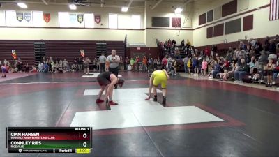 J-19 lbs Round 1 - Connley Ries, Riceville vs Cian Hansen, Waverly Area Wrestling Club