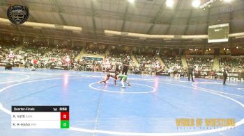 54 lbs Quarterfinal - Abhisri Vatti, Savage House Wrestling Club vs Kenley Kierstead-Hahn, PHS