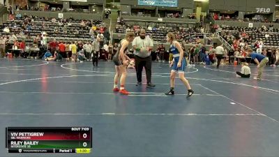 130 lbs Cons. Round 3 - Riley Bailey, Interstate 35 vs Viv Pettigrew, SBL Warriors