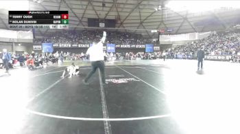 Boys 1B/2B 113 Champ. Round 1 - Terry Ough, Reardan vs Nolan Dunivin, Napavine