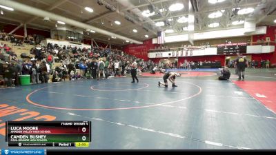 159 lbs Champ. Round 3 - Camden Bushey, Casa Grande High School vs Luca Moore, Amador Valley High School
