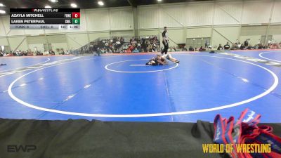 50 lbs Rr Rnd 1 - Azayla Mitchell, Funky Singlets K-6 vs Laken Peterpaul, Shelton Wrestling Academy K-6