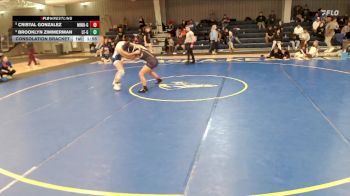 145 lbs Consolation Bracket - Brooklyn Zimmerman, Lincoln East vs Cristal Gonzalez, Minden