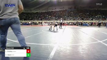 94 lbs Round Of 32 - Landon Dickey, Pawhuska vs Cordeus Wahl, Bristow