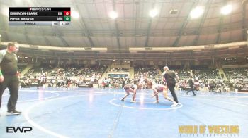 120 lbs Final - Emmalyn Clark, Elk Grove Wrestling Academy EGWA vs Piper Weaver, Open Mats