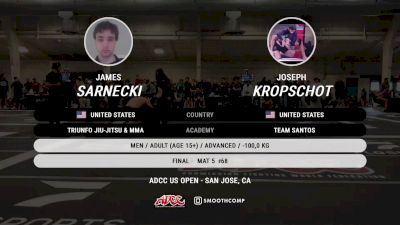 James Sarnecki vs Joseph Kropschot 2025 ADCC San Jose Open