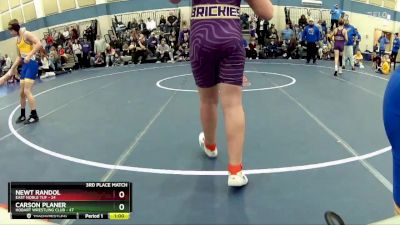 130 lbs Placement - Waylon Crossley, East Noble TUF vs Elijah Sabinas, Hobart Wrestling Club