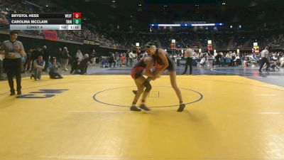 112 lbs Consy 4 - Brystol Hess, West Perry vs Carolina McClain, Trinity