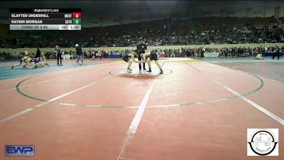 140 lbs Consi Of 8 #2 - Slayter Underhill, Mustang Middle School vs Kaysin Morgan, Catoosa Wrestling