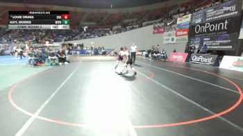 2A/1A Boys 150 Cons. Round 2 - Louie Orana, Siletz Valley Boys vs Kayl Morris, Myrtle Point Boys