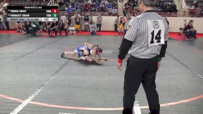 70_G lbs Round Of 32 - Emma Gray, Conneaut vs Kinsley Dean, Youngsville