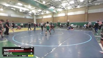 150 lbs Cons. Round 3 - Rocky Lo, Long Beach Poly vs Alessandro Rodriguez, Western