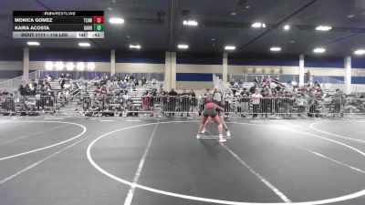 116 lbs Consi Of 32 #2 - Monica Gomez, Team Faith vs Kaira Acosta, Garden City HS