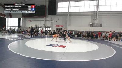 110 lbs Cons. Quarters - Madison Jamieson, Bluff City Wrestling Club vs Payton Pomeroy, Knights Wrestling Club