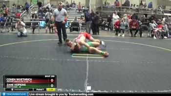 140 lbs Round 2 - Zane Hopkins, Unattached vs Cohen Wuethrich, Dragon Wrestling Club