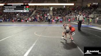 45 lbs Cons. Round 2 - Ellie Wuthnow, Abilene vs Rayna Allen, Paola