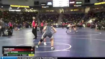 140 lbs Champ. Round 2 - Mahri Manz, Lewis Central vs Trinity Rotgers, AGWSR